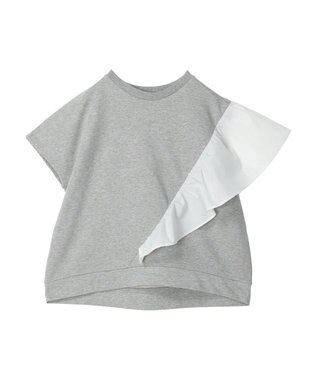 AMERICAN HOLIC ショルダーフリルミニ裏毛プルオーバー Light Gray Mixture