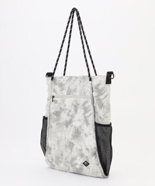 JOSEPH ABBOUD MOUNTAIN 【軽量/ECO撥水/ポケッタブル】エンボスプリント トートバッグ ライトグレー系5