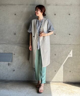 UNFILO 【洗える】イージーケア ボリュームスリーブブラウス ブラック系