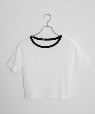 WEGO 【洗える/SML】コンパクトリブT ホワイトその他