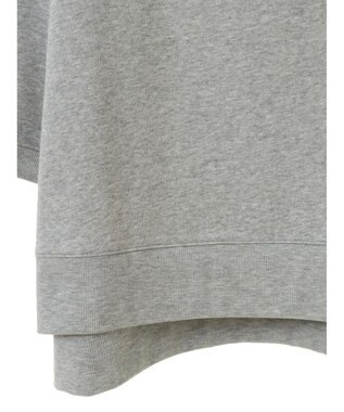 Green Parks ボートネックラメミニ裏毛プルオーバー Gray Mixture