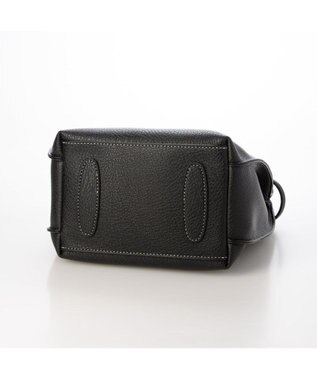 UNBILLION カシュカシュ cachecache / 1枚革風ショルダーベルト付ディテールトート ブラック