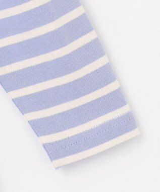 組曲 KIDS 【80-100㎝】ボーダー ワンピース サックスブルー系1