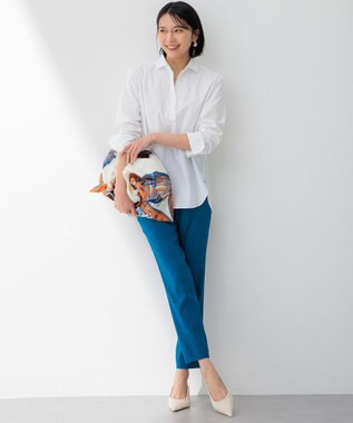 23区 【Oggi4月号掲載/洗える】CANCLINI スキッパー シャツ ホワイト系