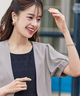 Tiaclasse 重ね付け風バングル シルバー