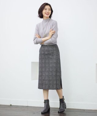 J.PRESS LADIES リバーシブル エポ リング ネックレス ベージュ系