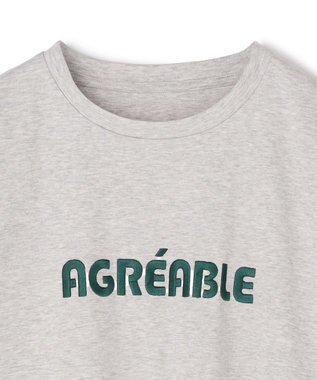 UNFILO BEAUTY FORM-T cotton ロゴ フレンチスリーブ Tシャツ TOPグレー