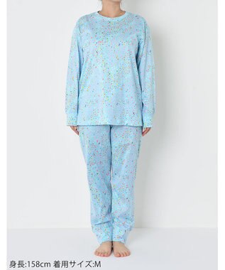 tsumori chisato SLEEP パジャマ　長袖　長ズボン  ルームウエア  綿100%　/ワコール　UDX549 メロン