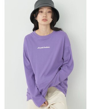 earth music&ecology Ａｕ　ｐｅｔｉｔ　ｂｏｎｈｅｕｒ　ロンＴ Purple