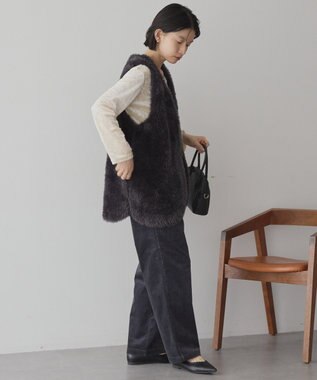 AMERICAN HOLIC カラーコールイージーパンツ Charcoal Gray