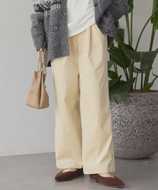 AMERICAN HOLIC カラーコールイージーパンツ Ivory