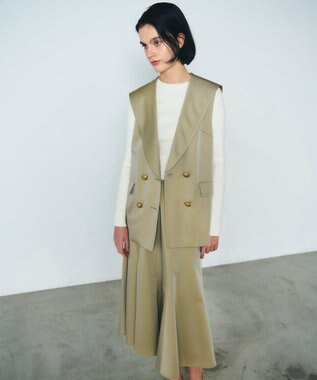 セーラーカラーサテンベスト