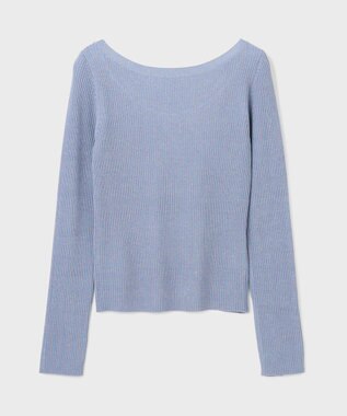 GRACE CONTINENTAL ハイゲージラメニットトップ ブルー