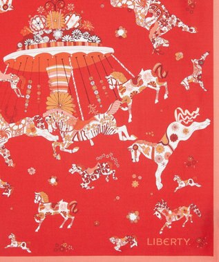 LIBERTY. エモリー キャンキャン シルクスカーフ 45 レッド