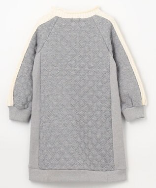 組曲 KIDS 【110-140㎝】ダイヤキルト ワンピース グレー系