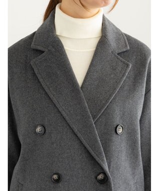 Te chichi チェスターコート チャコールグレー