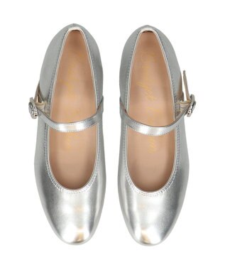 Bridget Birkin 【Bridget Birkin】モチーフパーツメリージェーンレインパンプス シルバー