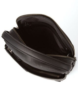 ACE BAGS & LUGGAGE LO HOMME PRESSE アルカイックソフト 本革 縦型ショルダーバッグ 大 71783 ロ・オム・プレッセ ブラック