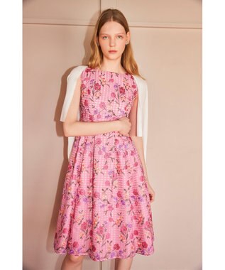 TOCCA 【洗える・消臭】TULIP EMBROIDERY ドレス ピンク系