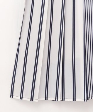 GRACE CONTINENTAL ストライププリントワンピース ネイビー