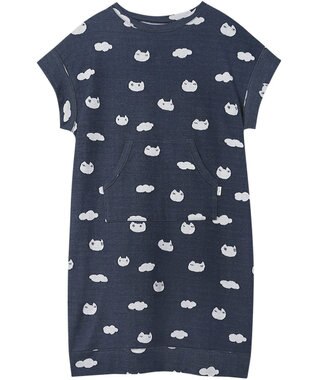 tsumori chisato SLEEP ツモリチサト ワンピース 綿100%(本体) ジャカード 4分袖 ロング丈 レディース UNX105/ワコール コン