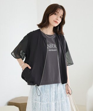 Green Parks シアーZIPベスト Black