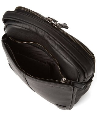 ACE BAGS & LUGGAGE LO HOMME PRESSE アルカイックソフト 本革 縦型ショルダーバッグ 大 71783 ロ・オム・プレッセ ブラック