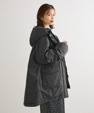 Green Parks フーディ中綿コート Charcoal Gray