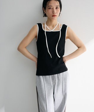 Green Parks チョーカー付きタンクトップ