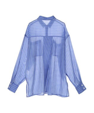 AMERICAN HOLIC シアーＣＯＯＬポケット付きルーズシャツ Stripe