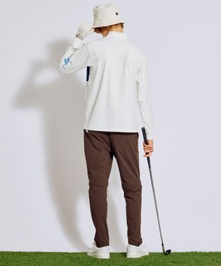 PW CIRCULUS 【ストレッチ素材】【MEN】2WAY デタッチャブルパンツ ゴルフ ダークブラウン系