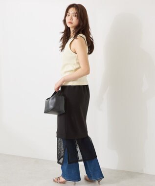 AMERICAN HOLIC 【WEB限定】レイヤード風スカート Black