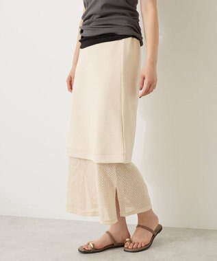 AMERICAN HOLIC 【WEB限定】レイヤード風スカート Ivory