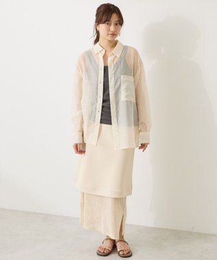 AMERICAN HOLIC 【WEB限定】レイヤード風スカート Ivory