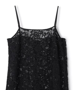 UNFILO レース キャミワンピース ブラック