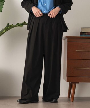 WEGO 【セットアップ対応】2タックバギースラックス ブラック