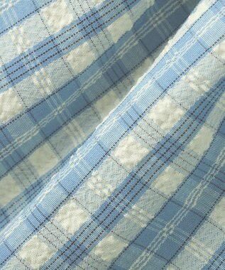 earth music&ecology 【予約】アソートチェックティアードビスチェ チェックサックス