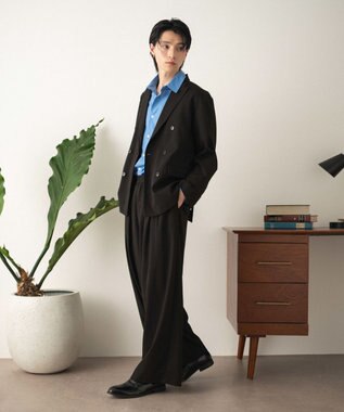 WEGO 【セットアップ対応】2タックバギースラックス ブラック