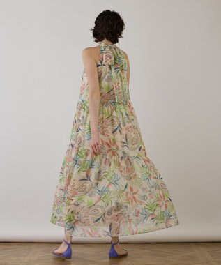 GRACE CONTINENTAL リゾートプリントティアードワンピース キナリ