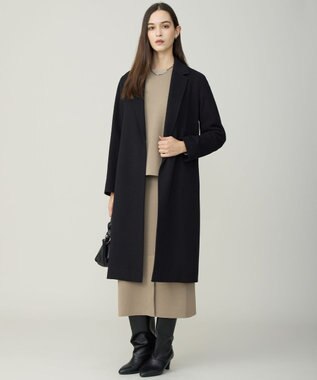 ICB L 【先行予約】コットンポリエステルスムース ニットスカート クレイカーキ