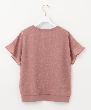 ANY SIS 【洗える】シフォンプリント ブラウス スモーキーピンクドット