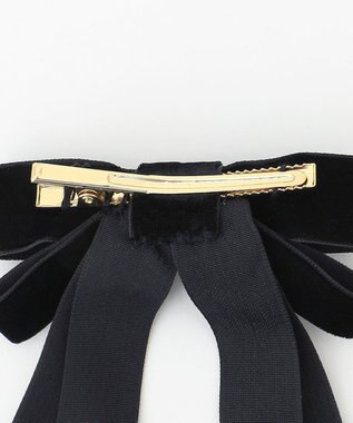 組曲 【好評につき追加販売】ベルベットリボンヘアクリップ ブラック系