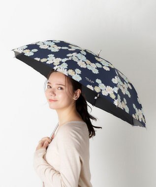 MOONBAT 【一級遮光/軽量】PAUL & JOE 晴雨兼用 日傘 長傘 総柄クリザンテーム 遮熱 UV