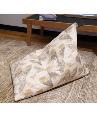 ビーズクッション tetra 【&CRAHUG】オーガニックコットン8号帆布 ビーズクッションNAGI ベージュ