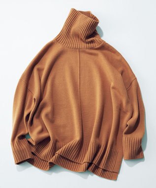 UNFILO 【洗える】マイニチカラー ニット キャメル系