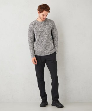 JOSEPH ABBOUD MOUNTAIN 【UNISEX】ランダムスラブリップTシャツ ライトグレー系