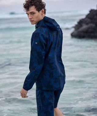 JOSEPH ABBOUD MOUNTAIN 【UNISEX】軽量/ECO撥水 3Dエンボスリーフショーツ ネイビー系6