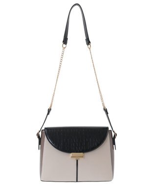 YECCA VECCA 配色メタルポイントバッグ Ivory