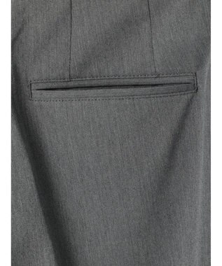 Green Parks きれいシルエットパンツII（ワイドストレート） Gray Mixture