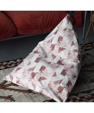 ビーズクッション tetra 【&CRAHUG】オーガニックコットン8号帆布 ビーズクッションNAGI ピンク